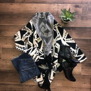 Open Cardigan Shawl Sweater (S)